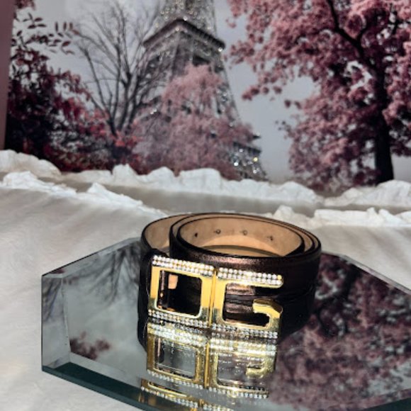 Dolce & Gabbana (D&G) Brown Rhinestone Belt main image 9